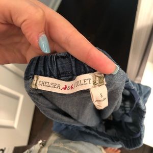 Chelsea & Violet Tops - Chelsea & Violet off the shoulder jean top Chelsea & Violet Tops - Chelsea & Violet off the shoulder jean top